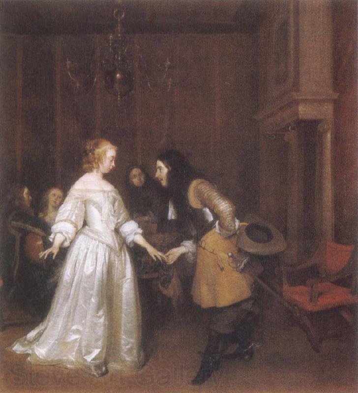 Gerard Ter Borch Dancing Couple